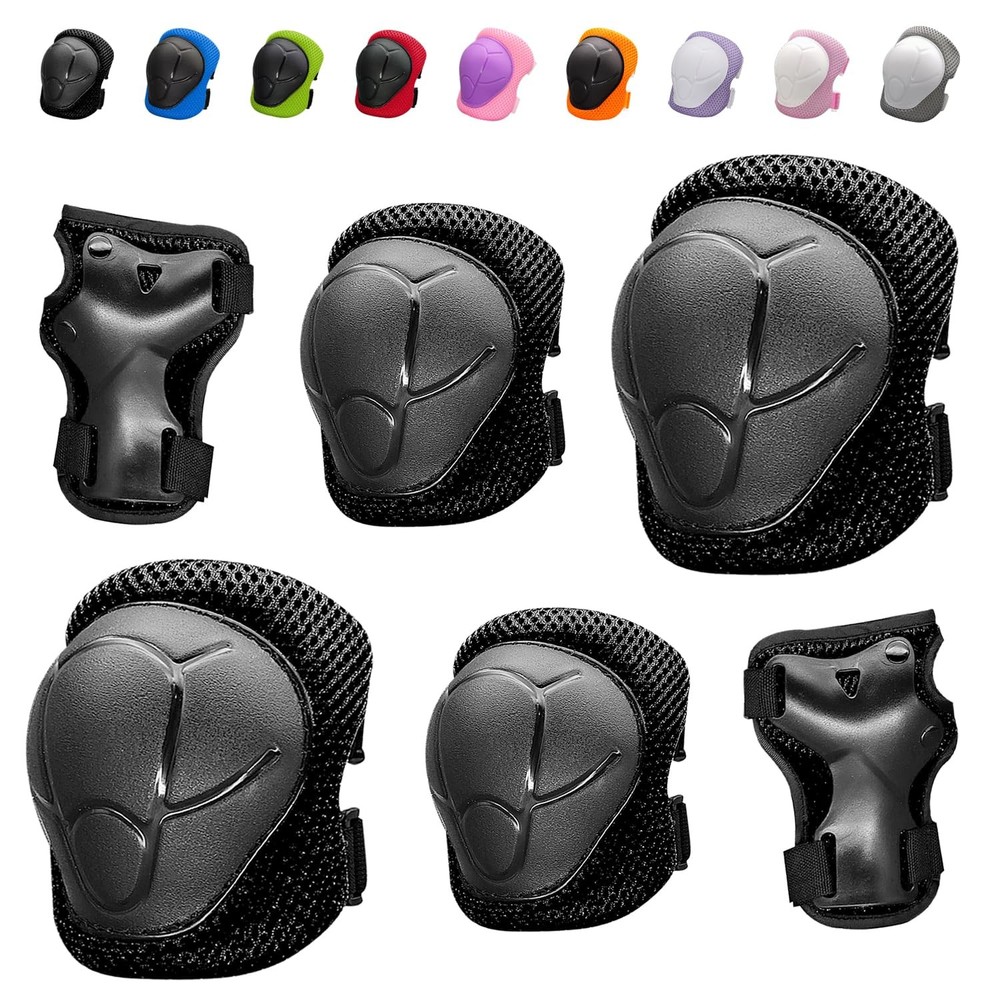 Knee Pad and Elbow Pad Set Toddler 3-10 Years Protective Gear Set for Girls Boys