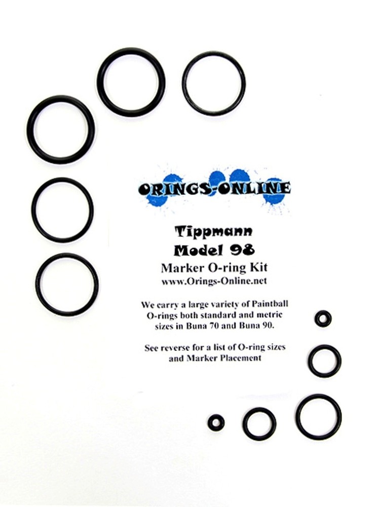 Tippmann Model 98 Paintball Marker O-ring Oring Kit x 4 rebuilds / kits