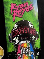 RARE SIGNED Creature Ryan Reyes Leather Rainbow Skateboard Deck Autographed 2015