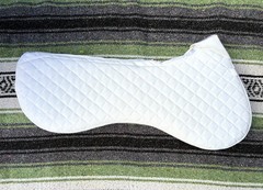 Total Saddle Fit – English – SQUISH PAD – Jump – Medium (17.5-18″) – White