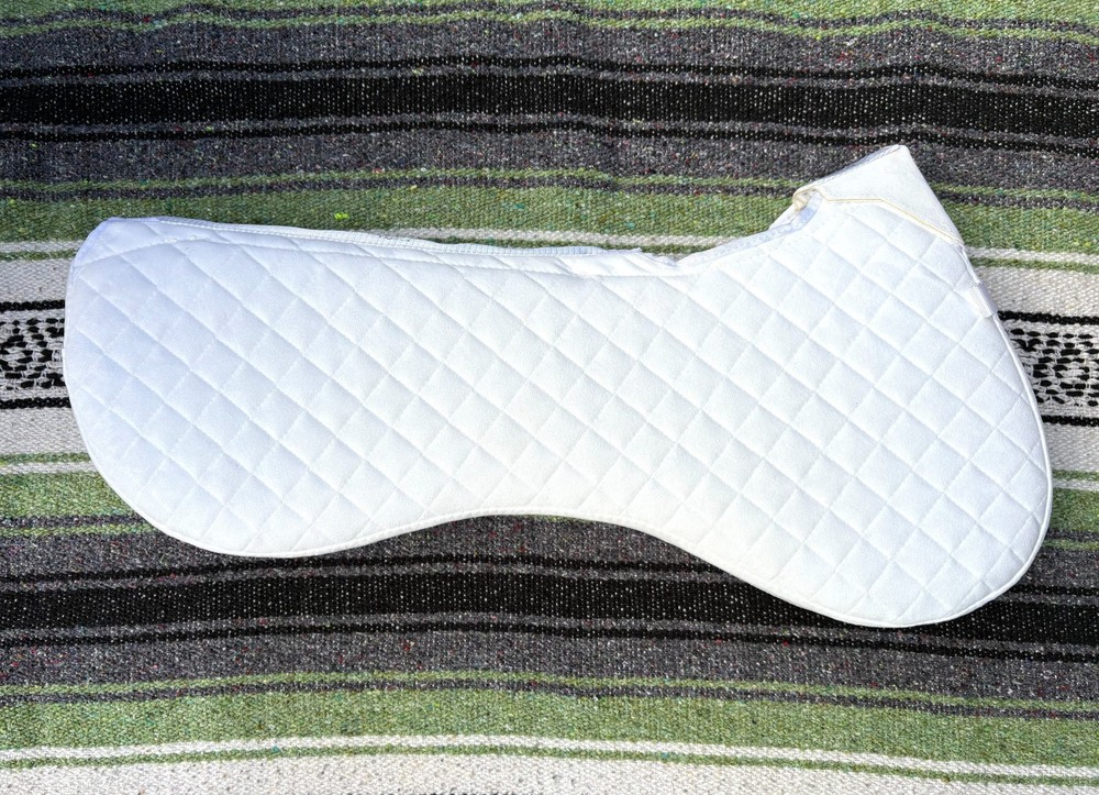 Total Saddle Fit – English – SQUISH PAD – Jump – Medium (17.5-18″) – White