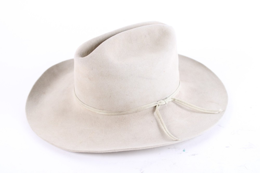 Vintage Resistol Silver Belly Cattleman Western Cowboy Hat Mens Size 7 1/4