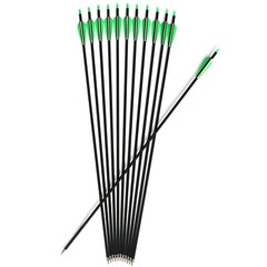 12 Pack 30 inch Carbon Arrows SP500 Archery Hunting For Compound & Recurve Bow