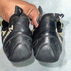Evolv Helix Rock Climbing Leather Shoes Mens US 10.5 EU 44 Neon Yellow Mountain