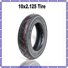 10×2.125 Tubeless Tire fit 10×2 Thick Rubber for Electric Scooter