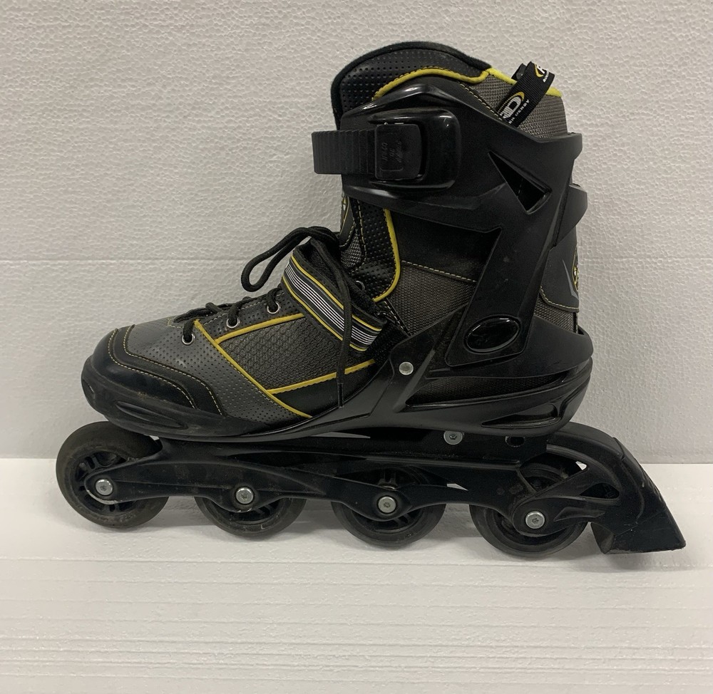 AERIO ELITE Q-60 Roller Derby Speed Inline Skates – Black & Gold Men’s Size 10