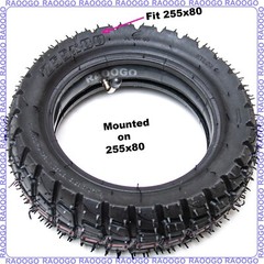 RAOOGO 10×2.5 Inner Tube Tire fit 10X3 255X80 & 80/65-6 Scooter Electric Tyre