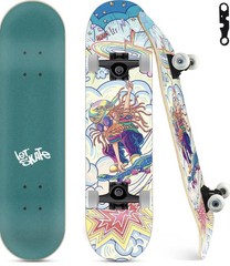 Skateboards for Beginners, 31″x8″ Complete Skateboard for Kids Teens & Adults…