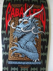 Powell Peralta Caballero Dragon Bats 2012 Reissue Skateboard Deck Olive/Black