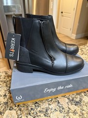 Kerrits Waterproof paddock boots NEW w/ Tags Ladies 11 Zip Sides Black