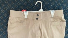 ROYAL HIGHNESS Ladies *BREECHES *Size 34L Tan *VGC Front Zip Cotton Blend