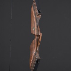 Archery Wooden Takedown 60″ Hunting Recurve Bow 25-60lbs Target for Right Hand