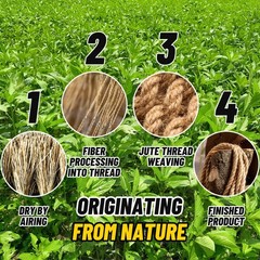 Natural Jute Rope 1″ X 50ft – DIY Landscape Decoration, Tug of War, Gardening