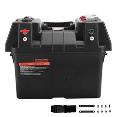 Battery Box, Group 24/ 31 Trolling Motor Battery Box, 12V/ 24V Marine Batteries