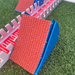 Starting Blocks Track and Field Sprint Pedal 32 In 6 Adjustable Angles Portable