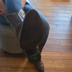 Dan Post Brown Western Equestrian Boots 1291 Men’s size 10 Missing boot strap