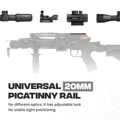 BALLISTA BAT Reverse Draw Compound Crossbow with T-Buttstock 420fps/150lbs/4lb