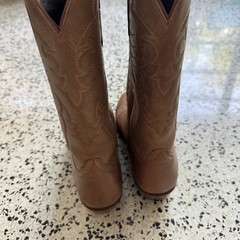Tony Lama Western Cowboy Boots Mens 8.5D Brown Leather Tascosa