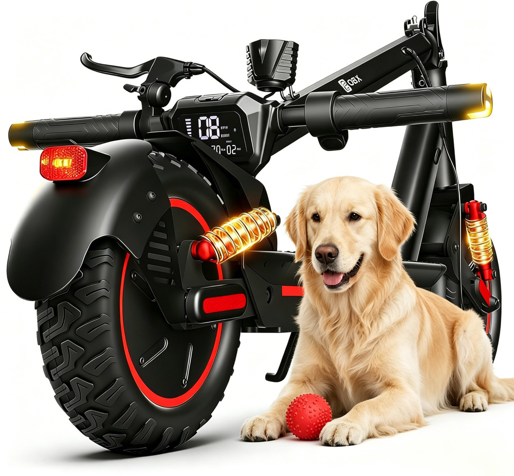 1200W Electric Scooter for Adults 36Miles 30MPH Off-Road Fat Tire Fast E-Scooter