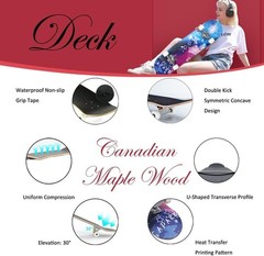 Skateboards for Beginners Adults Youths Teens Kids Girls Boys 31 Inch Pro Com…