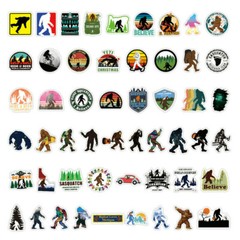 Big Foot Stickers Funny Stickers Kids Sticker Adults Sasquatch Stickers – 50 Pcs