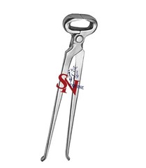 Farrier Hoof Nipper 15» & Hoof Knife Blue Handle with Brass Horseshoeing Topper