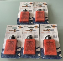 Lot of 5 New SplatRball 20,000 Rounds 7.5mm Orange Ammo Certified Splat-R-Ball