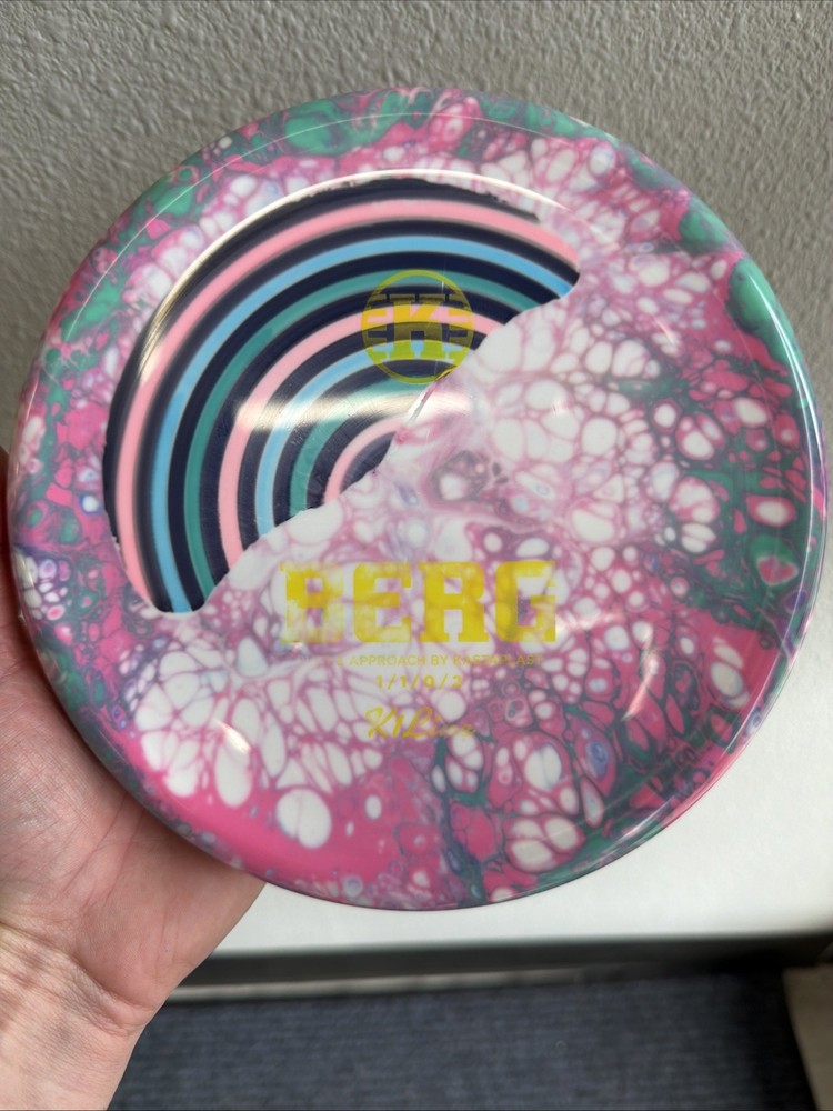 Custom Dyed Kastaplast K1 Berg Pink Green Cell Dye Disc Golf Putter 175g New