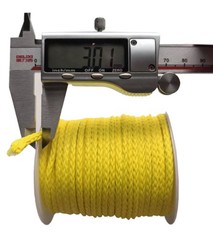 12 Strand Braided Dyneema Rope -3mm 700kg Fracture Strain – Suitable for Tent…
