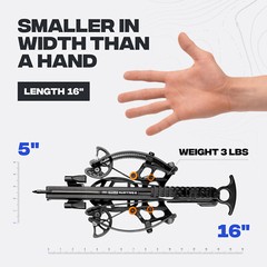 BALLISTA BAT Reverse Draw Compound Crossbow 420fps/150lbs/3lbs