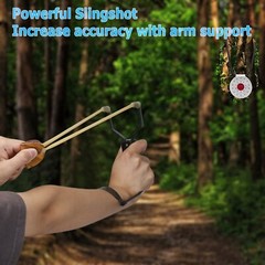 HIGH VELOCITY FOLDING WRIST SLINGSHOT Catapult Powerful Hunting Sling Shot