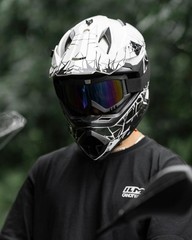ILM Adult Dirt Bike Helmets Men Women Motocross ATV Off Road Helmet with Gogg…