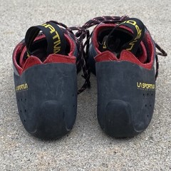 La Sportiva Nago Climbing Shoes EU 43 Men 10 Women 11 Red Vibram Edge Italy