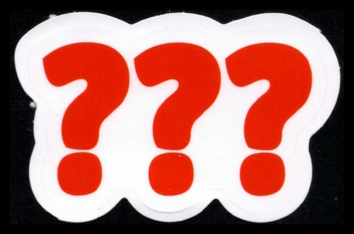 ??? Skateboarding Sticker 3 Inches x 2.5 Inches Skateboard Decals