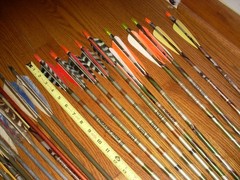 Vintage Lot Of 62 Mixed Easton Aluminum Target Arrows ~ for Repair READ.