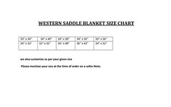 Western Show Horse Saddle Blanket New Zealand Wool Design Handmade Saddle pad