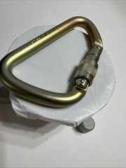 DMM Wales Steel Locking Carabiner Screw Gate 45kN Industrial D-Shape Snap Hook