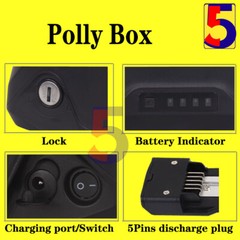 Polly Battery Case 91pcs 18650 DP-9 Polly Box 36V/48V/52V for 10S9P/13S7P/14S6P
